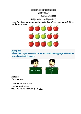 Đề ôn tập môn Toán Lớp 2 (Sách Chân trời sáng tạo) - Tuần 2 - Năm học 2021-2022 - Trường Tiểu học Tân Long Hội A