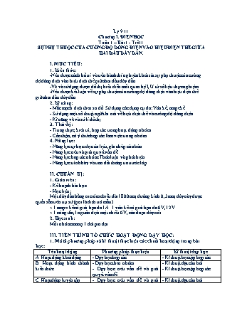 Giáo án Vật lý Lớp 7+9 - Bài 1 đến 3 - Năm học 2021-2022 - Nguyễn Mạnh Quân Giáo án Vật lý Lớp 7+9 - Bài 1 đến 3 - Năm học 2021-2022 - Nguyễn Mạnh Quân