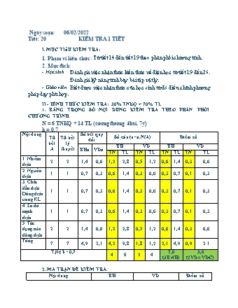 Giáo án Vật lý Lớp 7+9 - Tuần 21 - Năm học 2021-2022 - Nguyễn Mạnh Quân