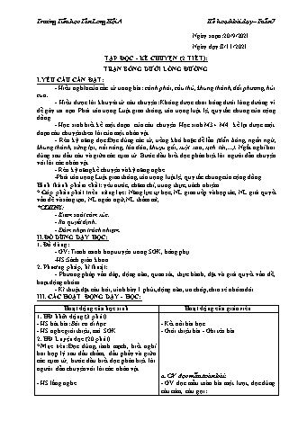 Kế hoạch bài dạy Lớp 3 - Tuần 7 - Năm học 2021-2022 - Trường Tiểu học Tân Long Hội A