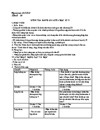 Kế hoạch bài dạy Sinh học Lớp 7 - Tiết 38+39, Bài 55: Tiến hoá về sinh sản - Năm học 2021-2022 - Phan Thanh Toàn