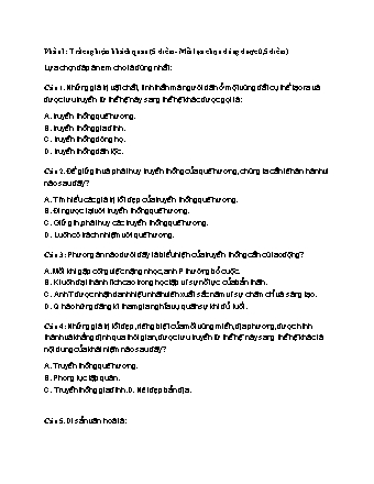 Giáo án Giáo dục công dân 7 (Cánh diều) - Tuần 9, Bài: Kiểm tra giữa kì - Năm học 2022-2023 - Hồ Sỹ Quế