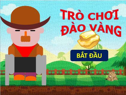 Mẫu trò chơi PowerPoint - Trò chơi đào vàng