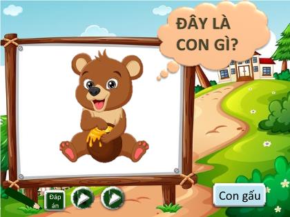 Mẫu trò chơi PowerPoint - Trò chơi: Đây là con gì?
