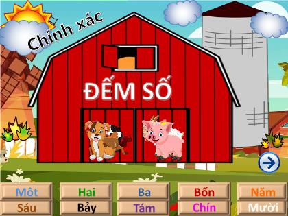 Mẫu trò chơi PowerPoint - Trò chơi: Đếm số