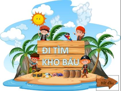 Mẫu trò chơi PowerPoint - Trò chơi: Đi tìm kho báu