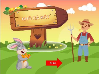 Mẫu trò chơi PowerPoint - Trò chơi: Nhổ cà rốt